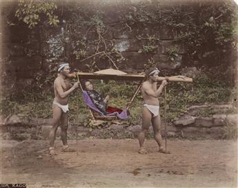 (JAPAN) An elegant trio of travel albums with numerous hand-colored photographs.